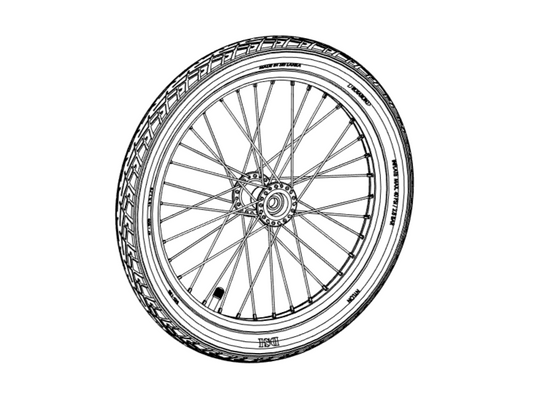 Radsatz für HAUTOO Fahrrad-Lastenanhänger (2 Stück)