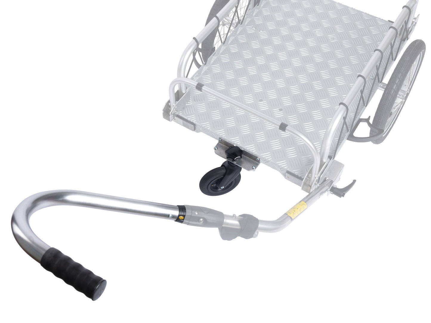 "DRAG" hand truck set with drawbar and front wheel for HAUTOO bicycle trailers