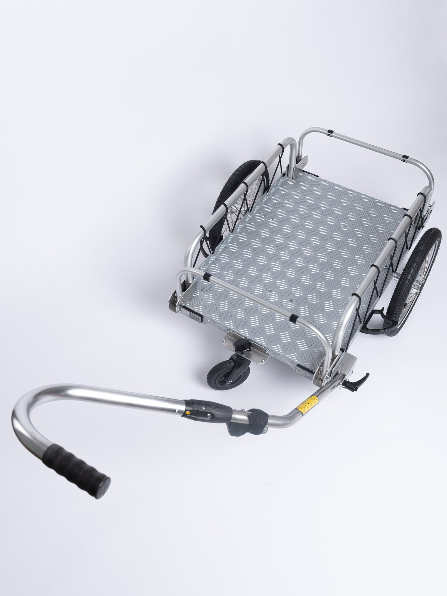 "DRAG" hand truck set with drawbar and front wheel for HAUTOO bicycle trailers