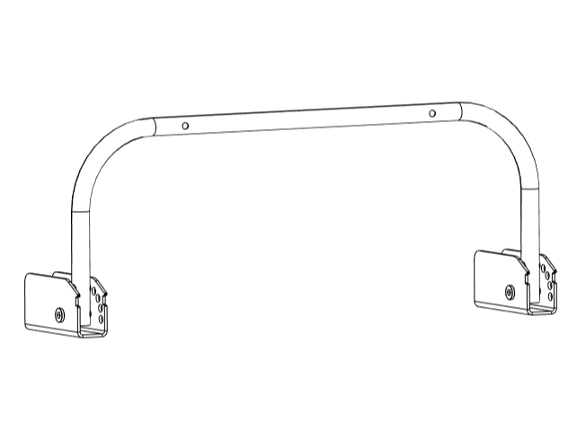 Headrest bracket for HAUTOO "ONE" bicycle cargo trailer