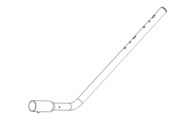 Drawbar complete for HAUTOO bicycle cargo trailer