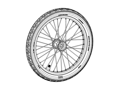 Wheel set for HAUTOO bicycle cargo trailer (2 pieces)