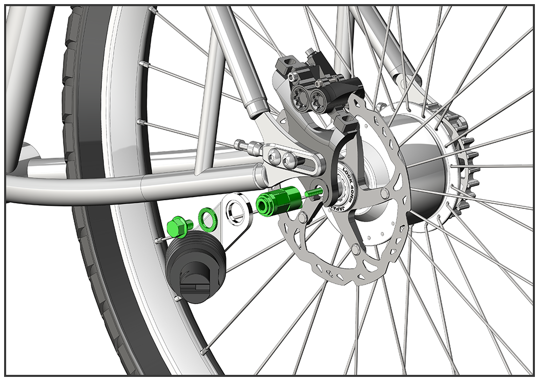 Schnellspannachsen Adapter für WEBER Kupplung