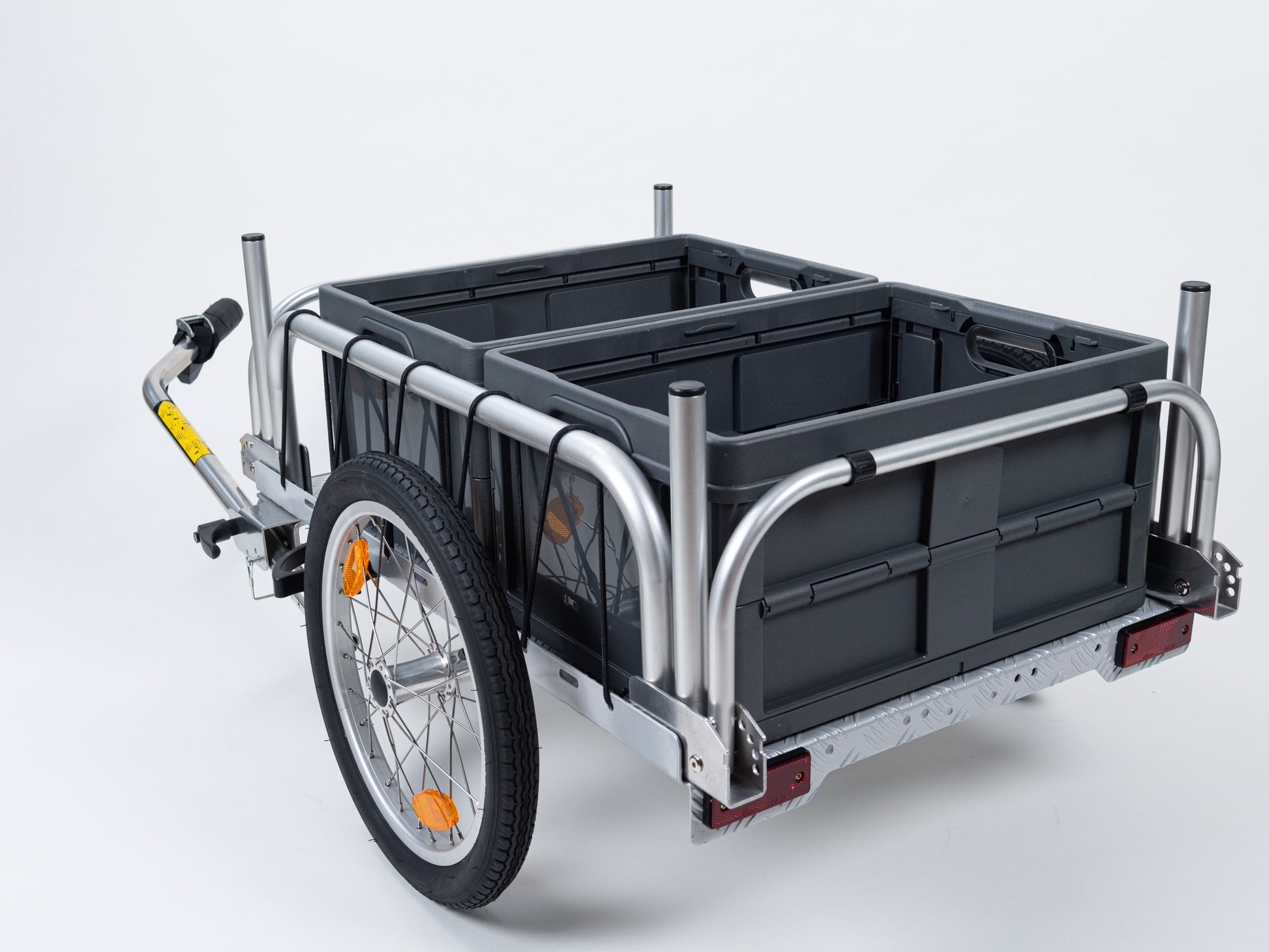 fahrradanhänger klappbox BOX" 32-Liter Klappbox mit Deckel für HAUTOO Fahrrad-Lastenanhänger
