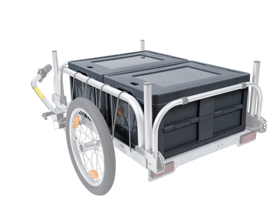 "BOX" 32-Liter Klappbox mit Deckel für HAUTOO Fahrrad-Lastenanhänger