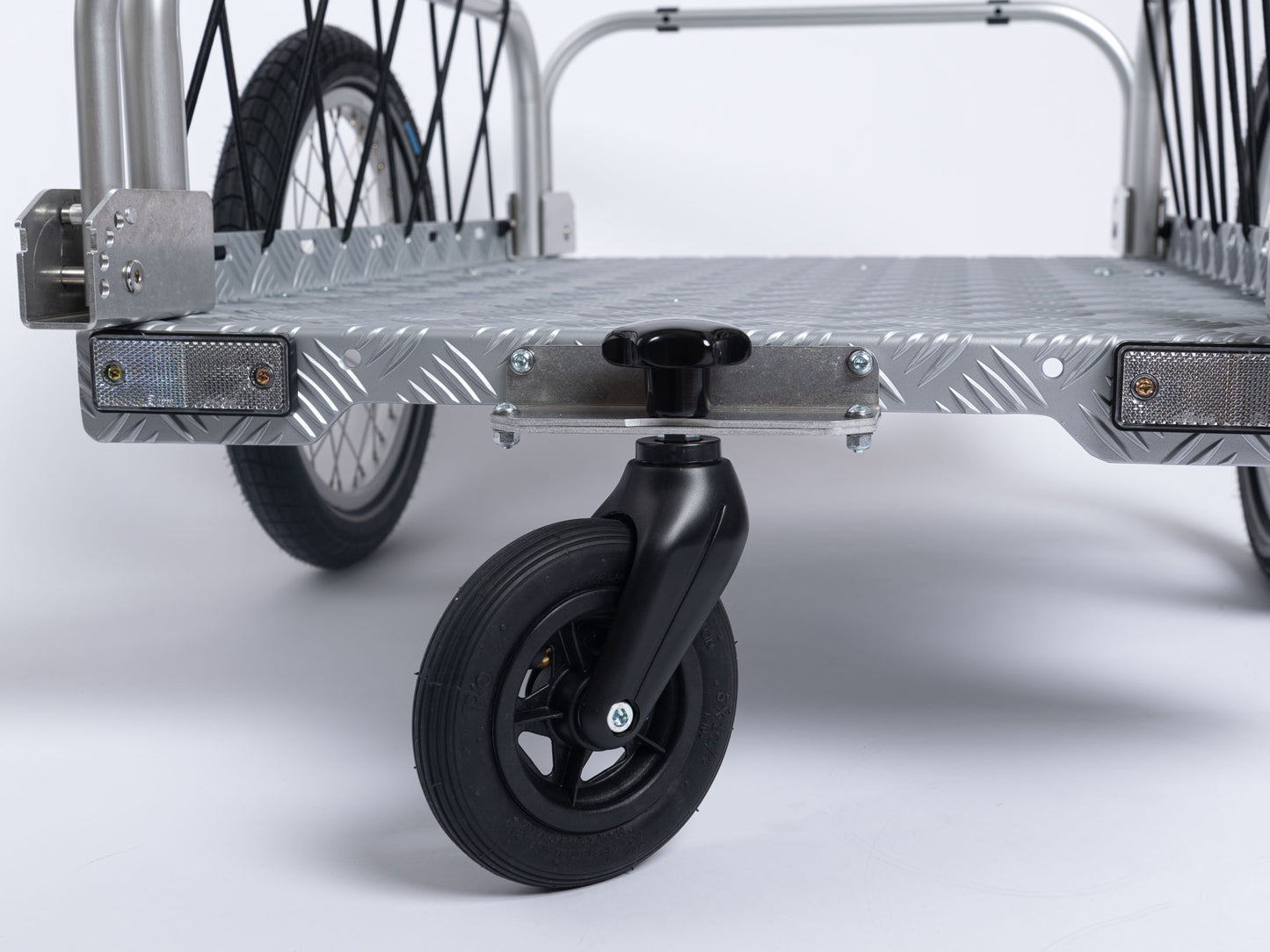 "DRAG" Handwagen-Set mit Zugstange und Bugrad für HAUTOO Fahrrad-Lastenanhänger